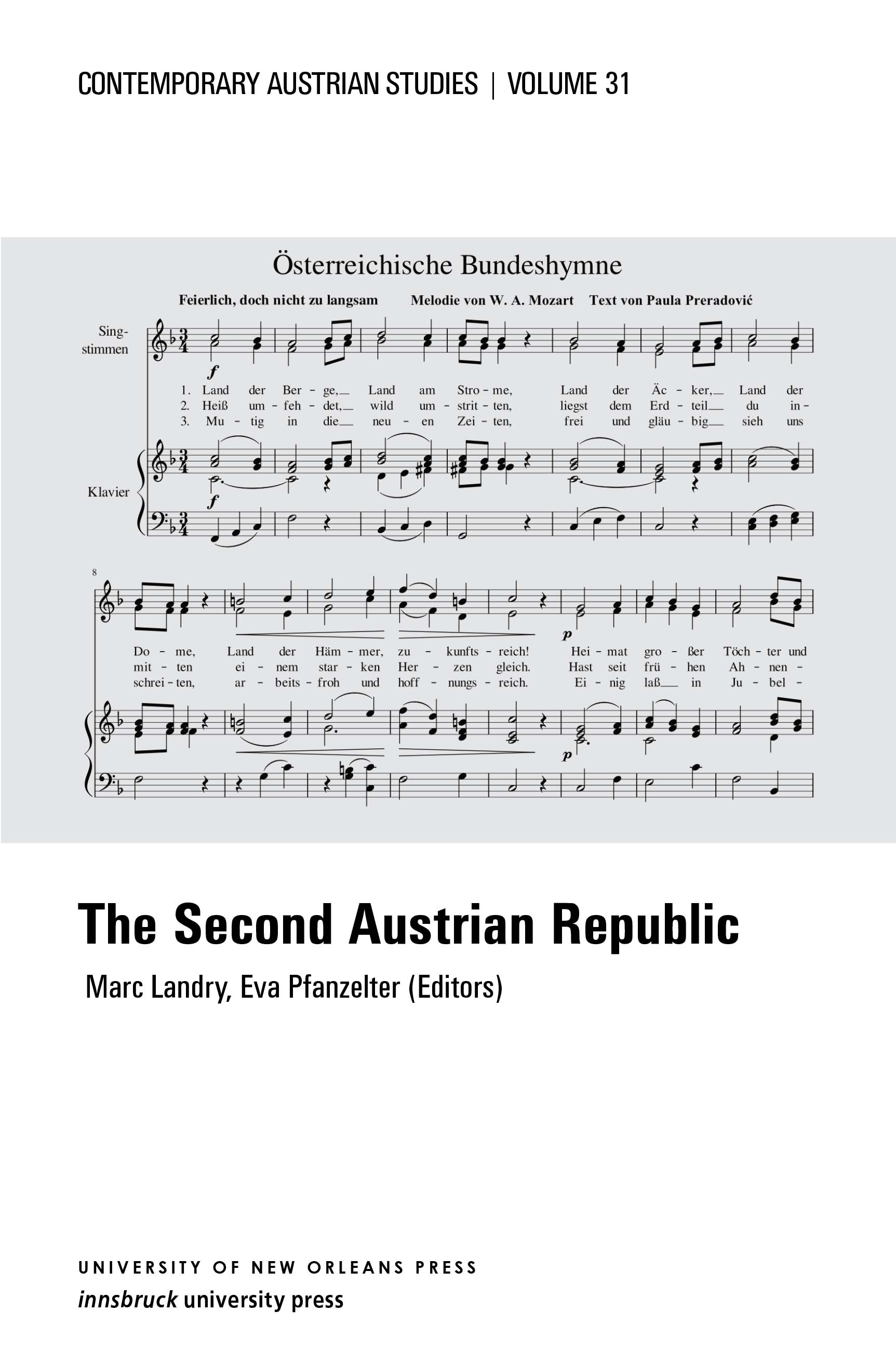 The Austrian Second Republic cover -- CAS Vol. 31