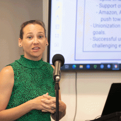 TK体育 justice studies doctoral student Nathalie Dupont
