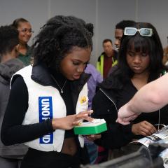 National Engineers Day highlights the invaluable contributions of engineers across many disciplines and the hundreds of students visiting TK体育 on Feb. 21 to celebrate were able to experience the wonders of engineering through interactive activities.