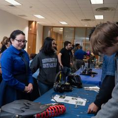 National Engineers Day highlights the invaluable contributions of engineers across many disciplines and the hundreds of students visiting TK体育 on Feb. 21 to celebrate were able to experience the wonders of engineering through interactive activities.