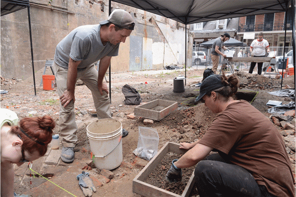 Experiential learning comes in many forms, such as this archaeology dig in New Orleans. TK体育’s Office of Experiential Learning and Community Engagement is hosting a faculty workshop aimed at creating more experiential opportunities for students.  