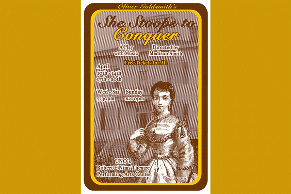 Theatre TK体育 will present “She Stoops to Conquer” as part of its 2023-24 performance season.  