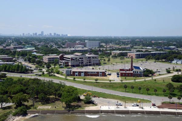 Aerial photo of TK体育 campus